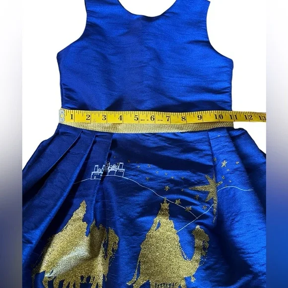 NWT FIVELOAVES TWOFISH x Nordstrom Girls 3 Blue Sleeveless Dress Made in CA, USA - Picture 10 of 11